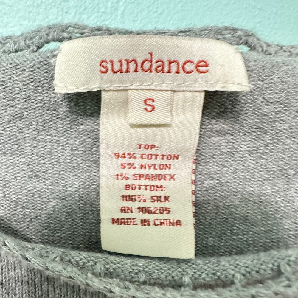 Sundance Gentle Dove Cotton Knit Bodice and Silk Dress w Pockets Gray Size Small - Picture 7 of 8